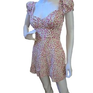 Zara Pink Floral Mini Dress